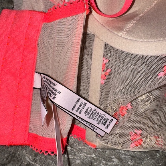 Embroidered Hearts Vs Dream Angels Heart Embroidery Corset Top Bra! - Picture 9 of 9